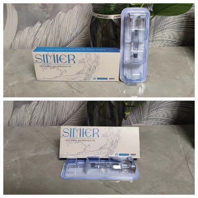 เจลไฮยอลูโรเนตโซเดียมที่เชื่อมต่อกัน 1 ml 2 ml เติมน้ํายาไฮยอลูโรเนตกรดในจมูก