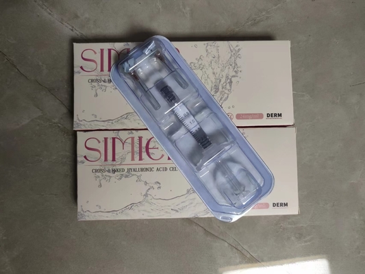 สารประกอบผิวหนังใสฝีปากผิวหน้า 24mg/Ml การฉีดกรดไฮยอลูรอนิก