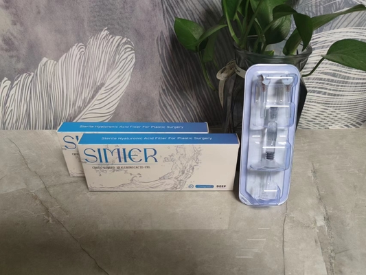 SIMIER 2ml Anti- Wrinkle Facial Injectable Hyaluronic Acid Dermal Filler สูตรฉีดกรดไฮยอลูรอนิก