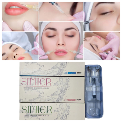 สูตรฉีดกรดไฮยอลูรอนิก Ha Hyaluronic Acid Lip Filler 24mg/Ml รักษาผิวหน้า