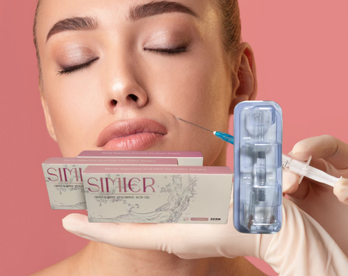 CE Hyaluronic Acid Lip Facial Dermal Filler Cross Linked Injectable Fillers for wrinkles สารสกัดผิวหน้าที่ติดต่อกัน
