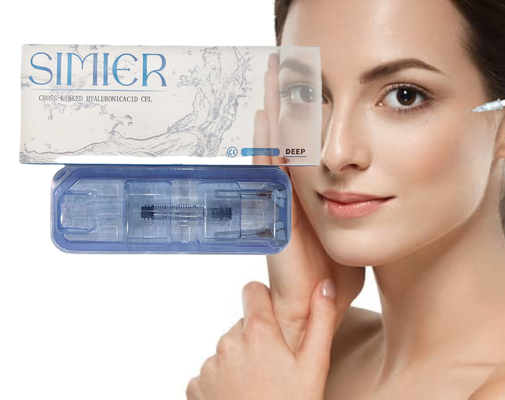 การเปลี่ยนรูปร่างจมูก Cross Linked Ha Filler 1ml 2ml เครื่องเติมฝีปากสําอาง