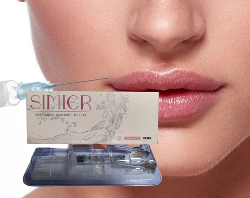 CE 1ml Deep Derm Facial Dermal Filler ไฮยอลูรอนิกแอซิด HA ริมฝีปาก