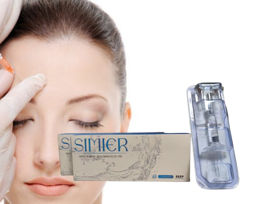 20mg/Ml เจล ไฮยอลูรอนิกแอซิด เติมฉีดสําหรับใบหน้า SFDA อนุมัติ
