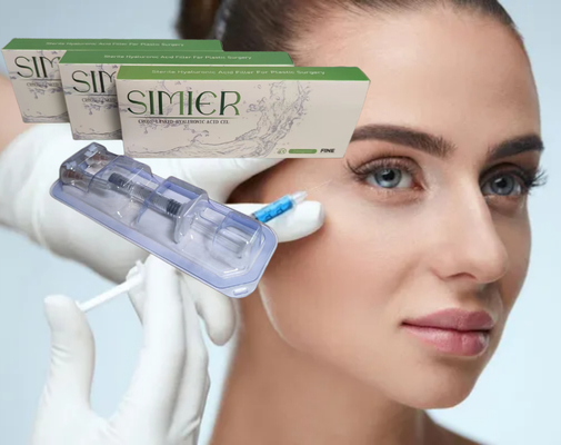 2ml Cross Linked Hyaluronic Acid Ha Dermal Filler สำหรับจมูกคางริมฝีปาก